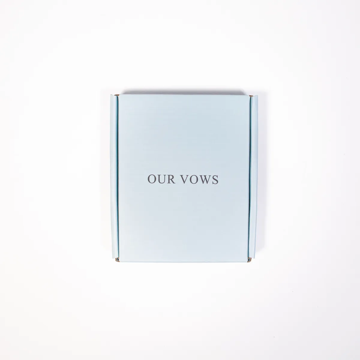 The Vow & Paper keepsake box that protects your vow books.
